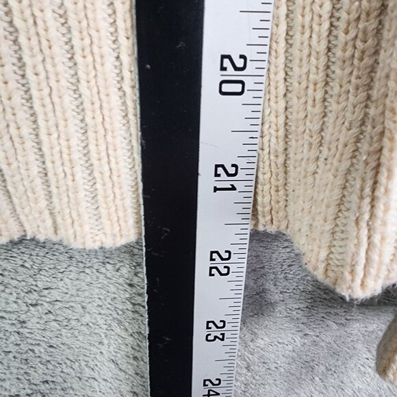 Womens Beige Gap Hooded Sweater 100% Cotton Long Sleeve Size S - Picture 11 of 12